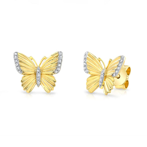 14K GOLDEN OPAL STUDS