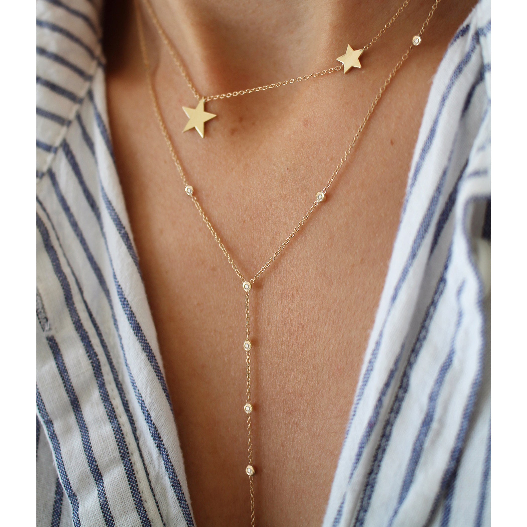 12 DIAMOND LARIAT NECKLACE