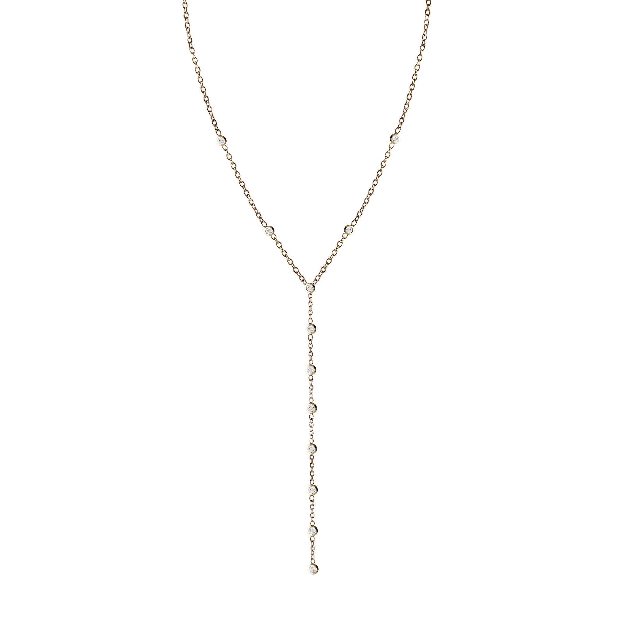 12 DIAMOND LARIAT NECKLACE