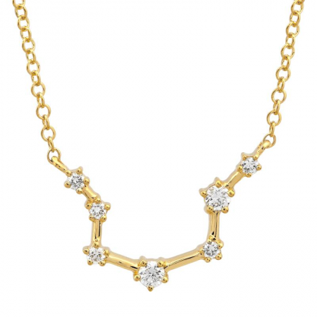14K DIAMOND ZODIAC CONSTELLATION NECKLACE