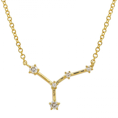 14K DIAMOND ZODIAC CONSTELLATION NECKLACE