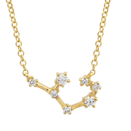 14K DIAMOND ZODIAC CONSTELLATION NECKLACE