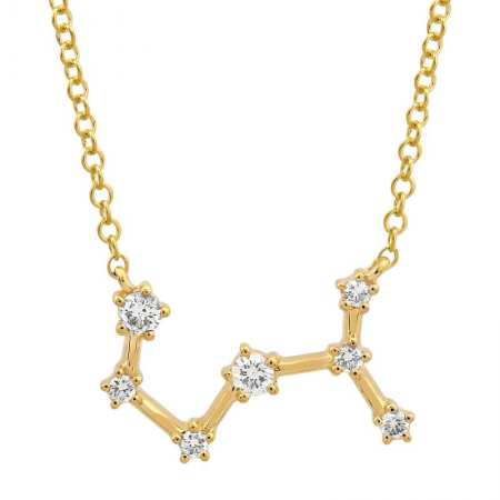 14K DIAMOND ZODIAC CONSTELLATION NECKLACE