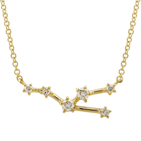 14K DIAMOND ZODIAC CONSTELLATION NECKLACE