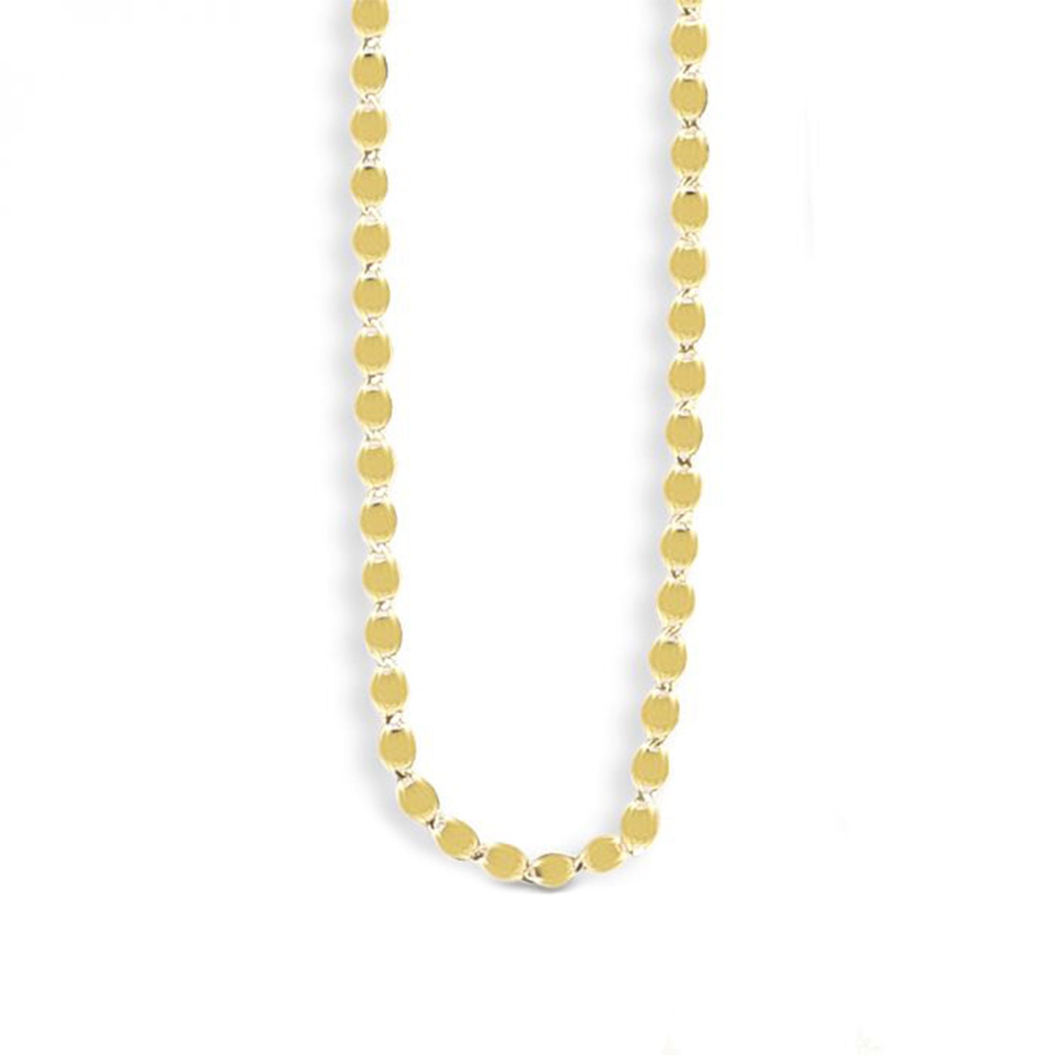 14K MIRROR VALENTINO CHAIN NECKLACE