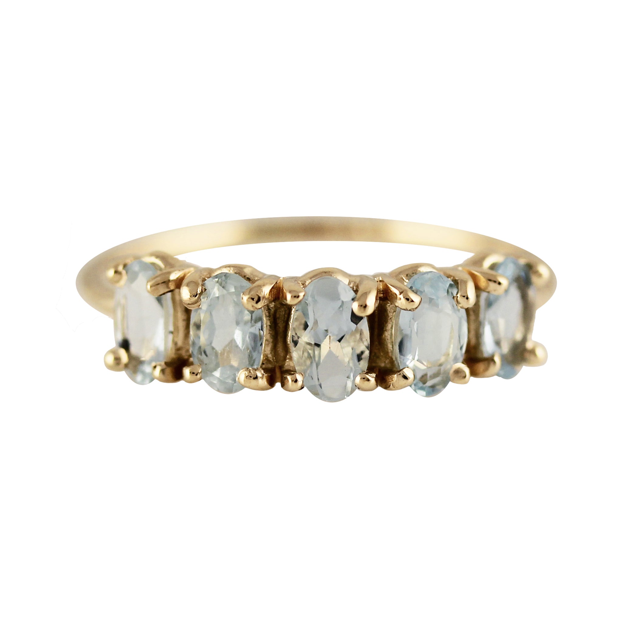 5 OVAL AQUAMARINE RING