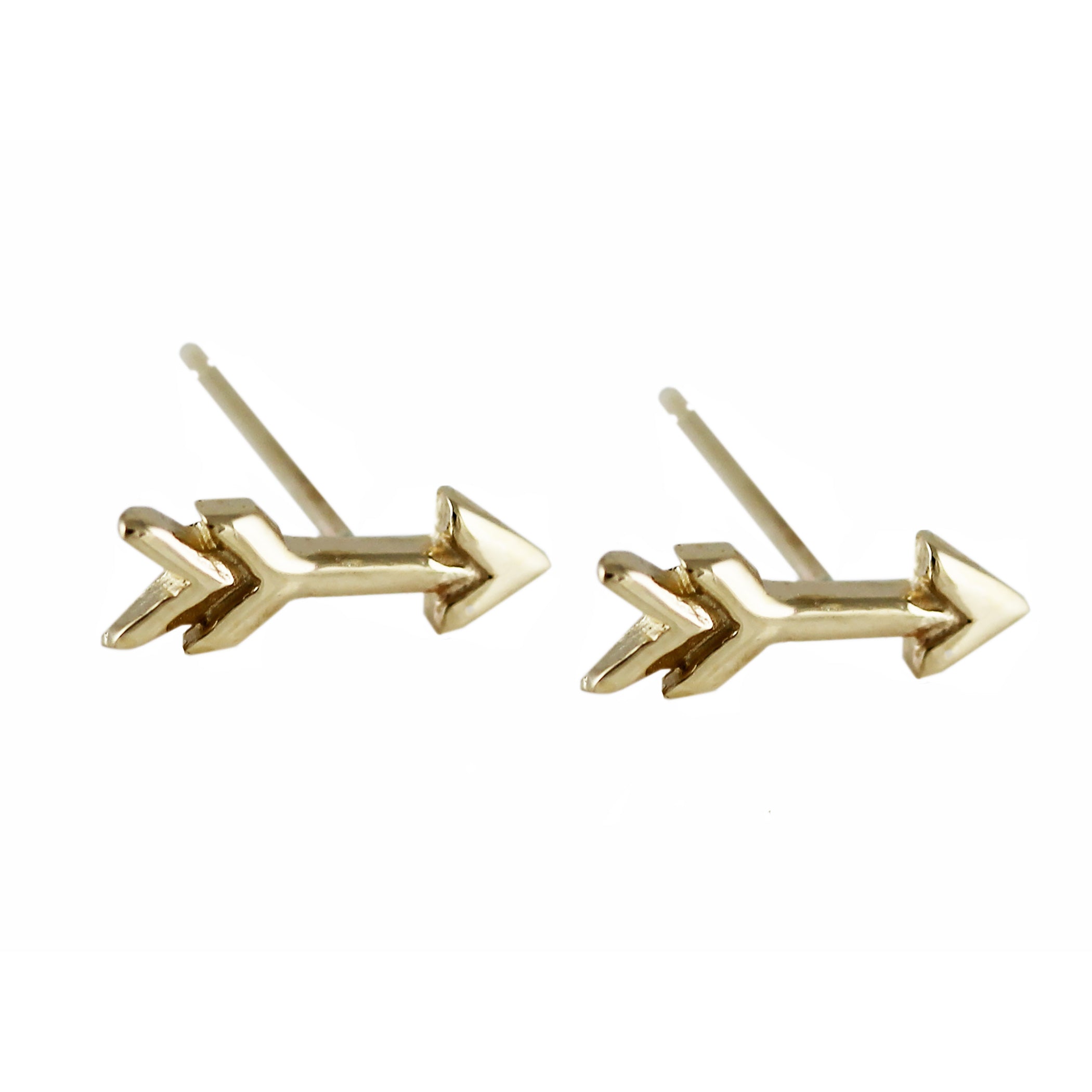 14K ARROW STUDS