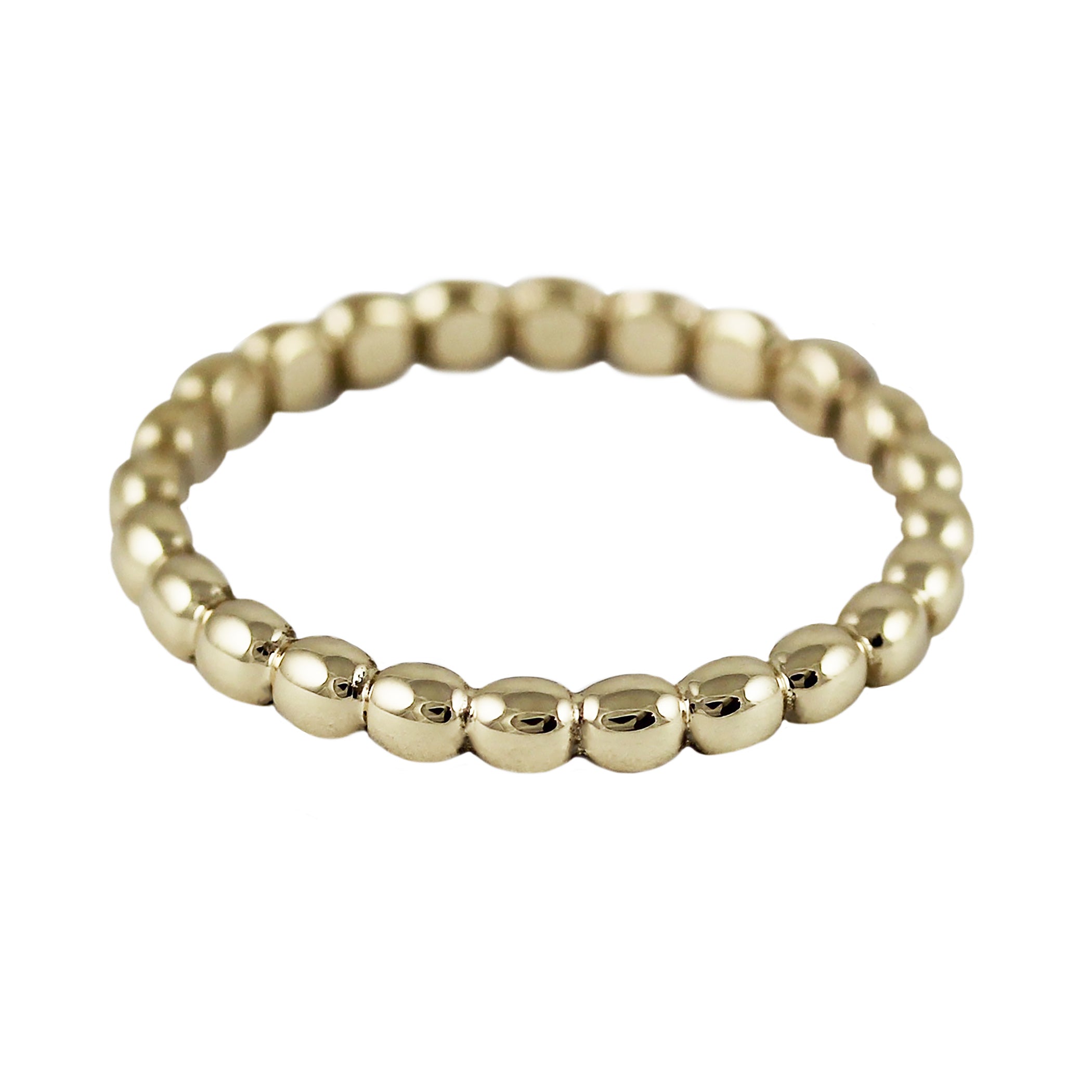 14K BEADED RING