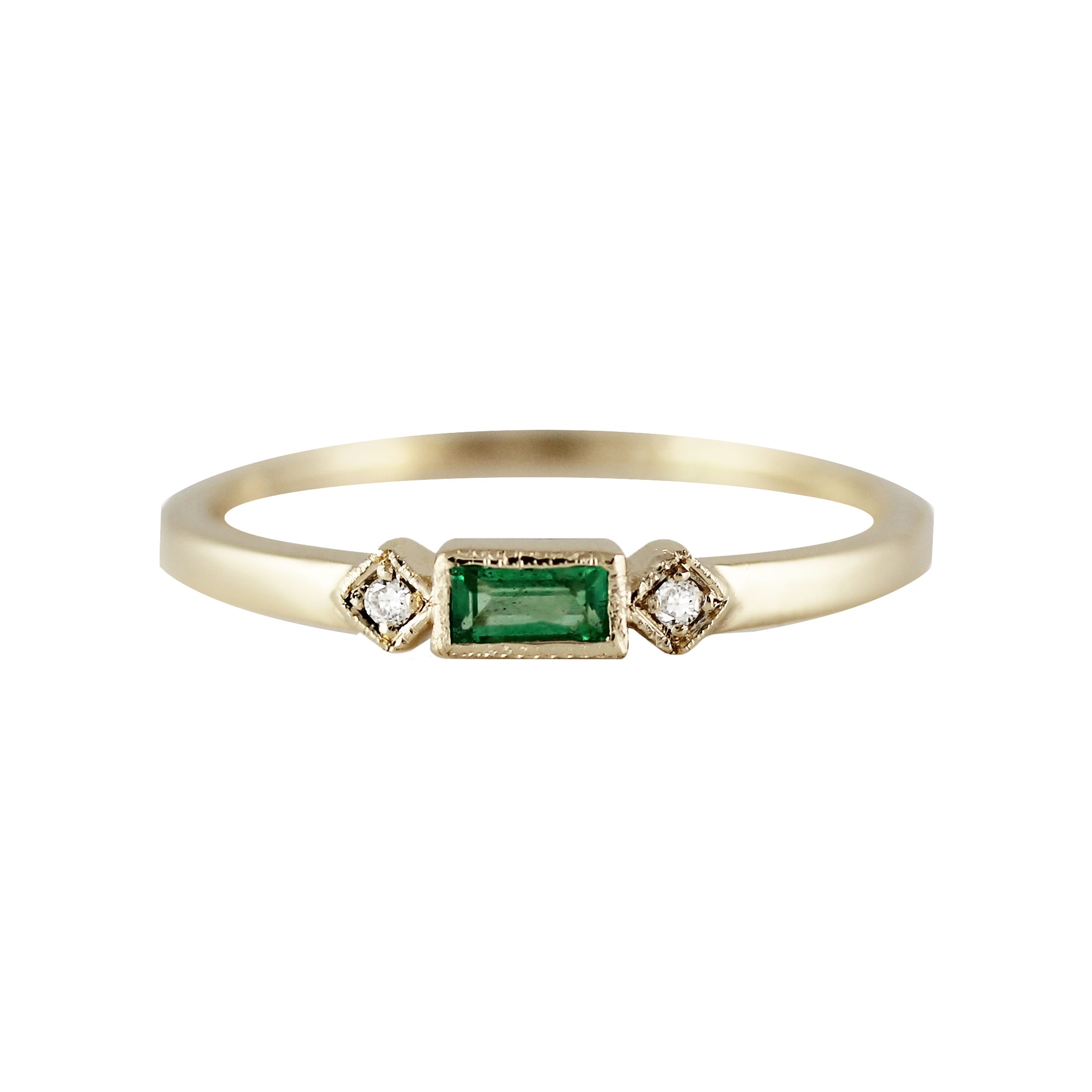 14K CAMILLES EMERALD BAND