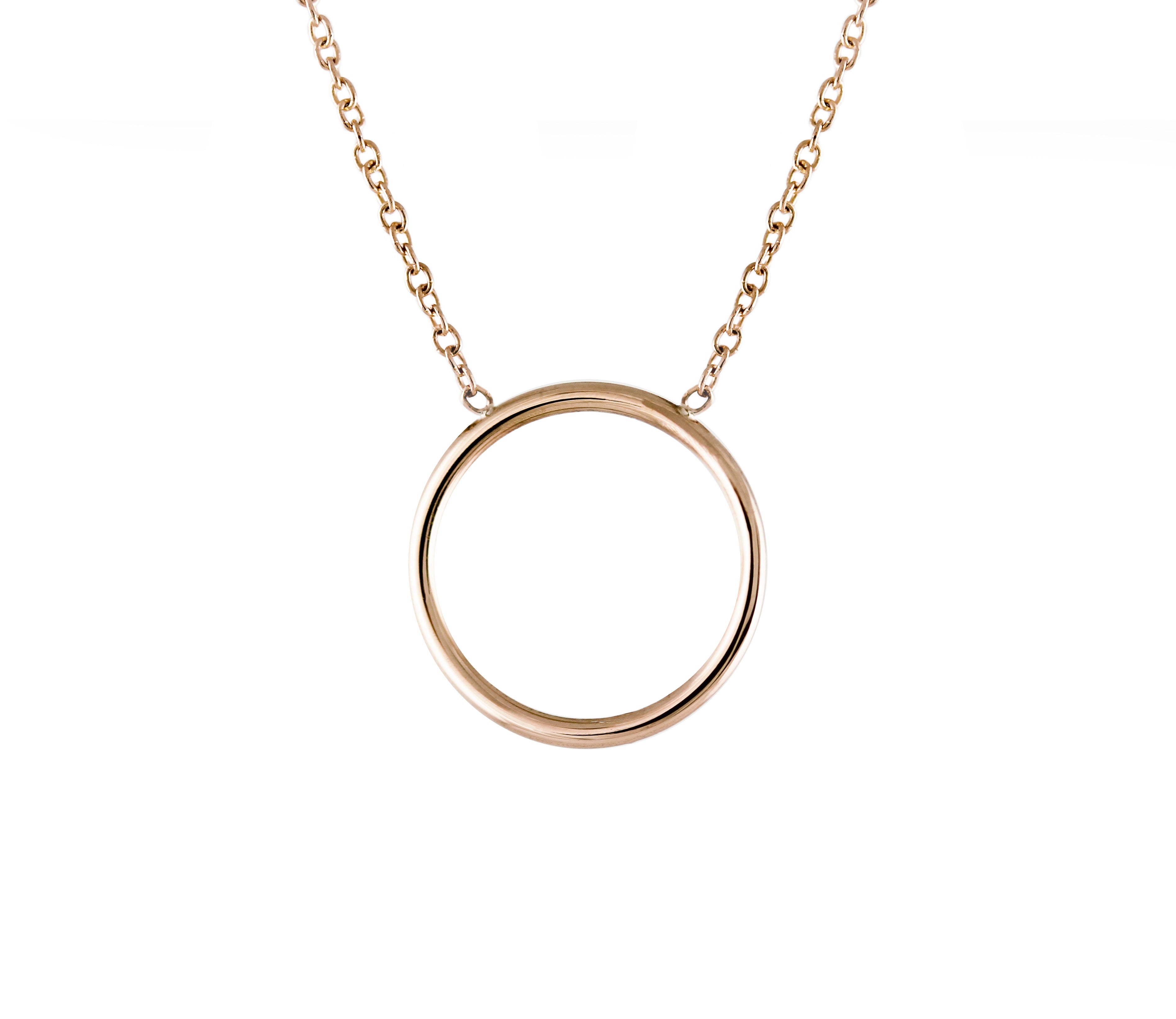 14K CIRCLE NECKLACE