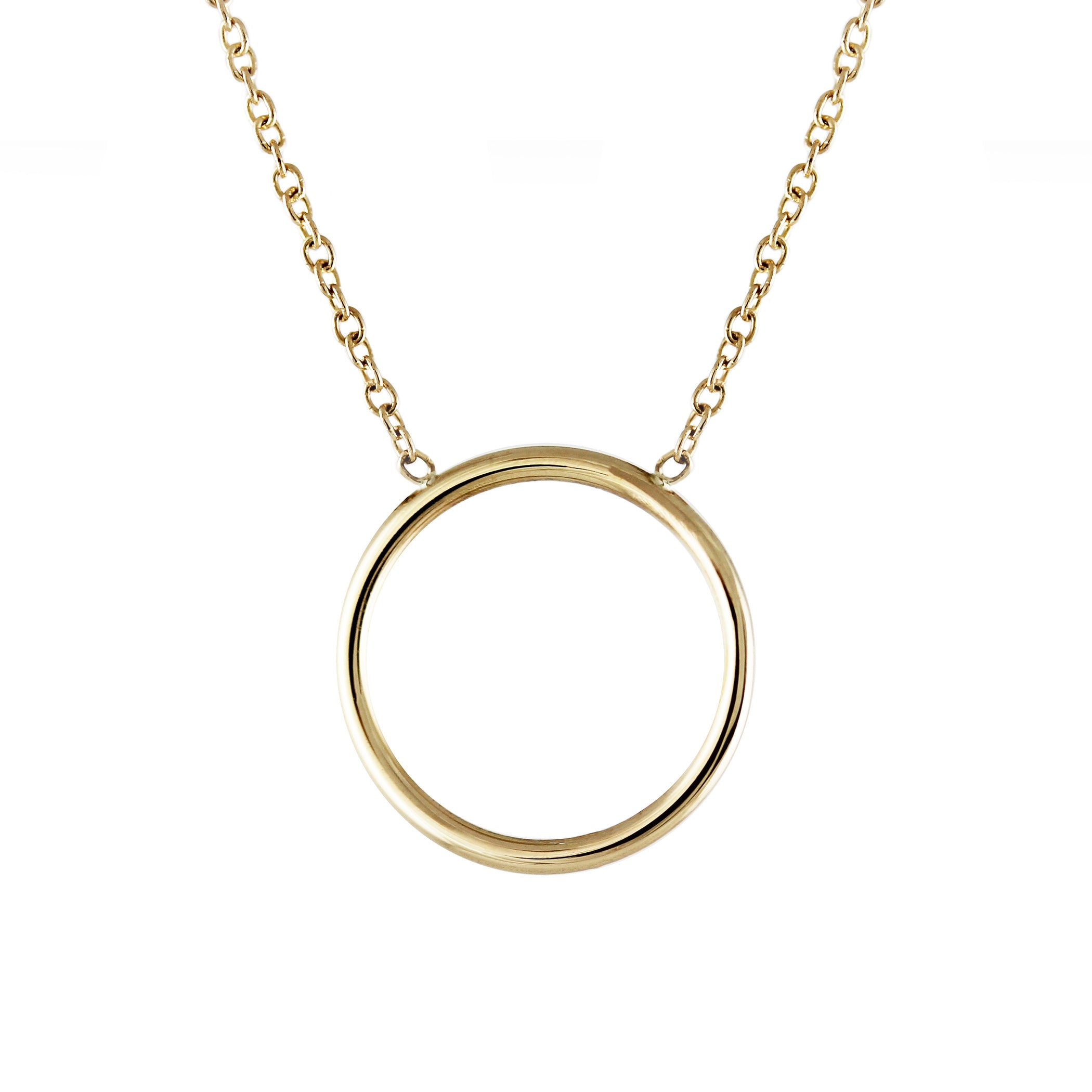 14K CIRCLE NECKLACE
