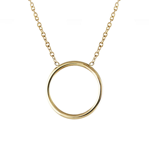 14K GOLD PEA NECKLACE