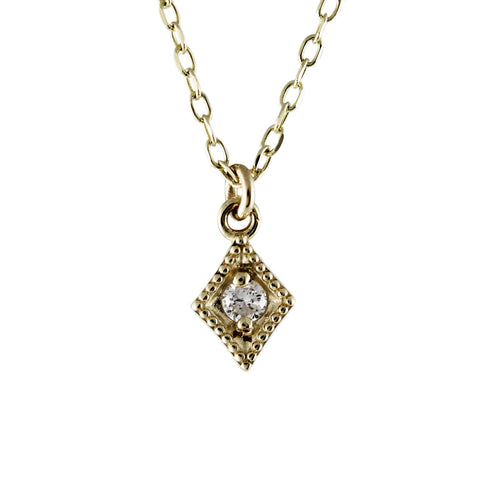 LONG WHITE DIAMONDS BAR NECKLACE