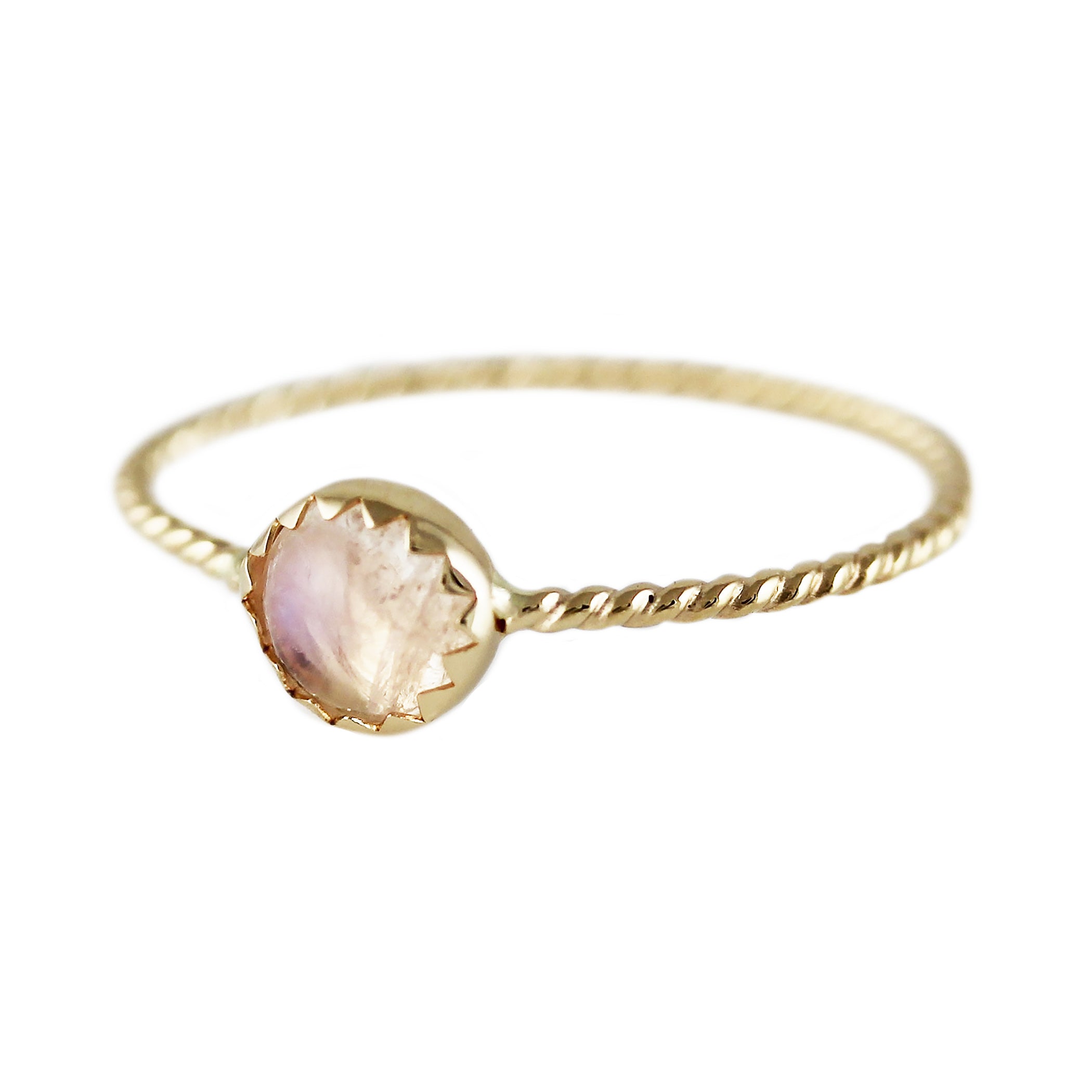 GOLDEN MOONSTONE RING