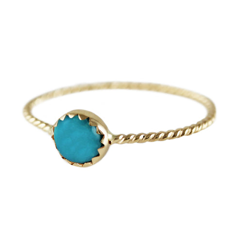 THEA TURQUOISE SILVER RING