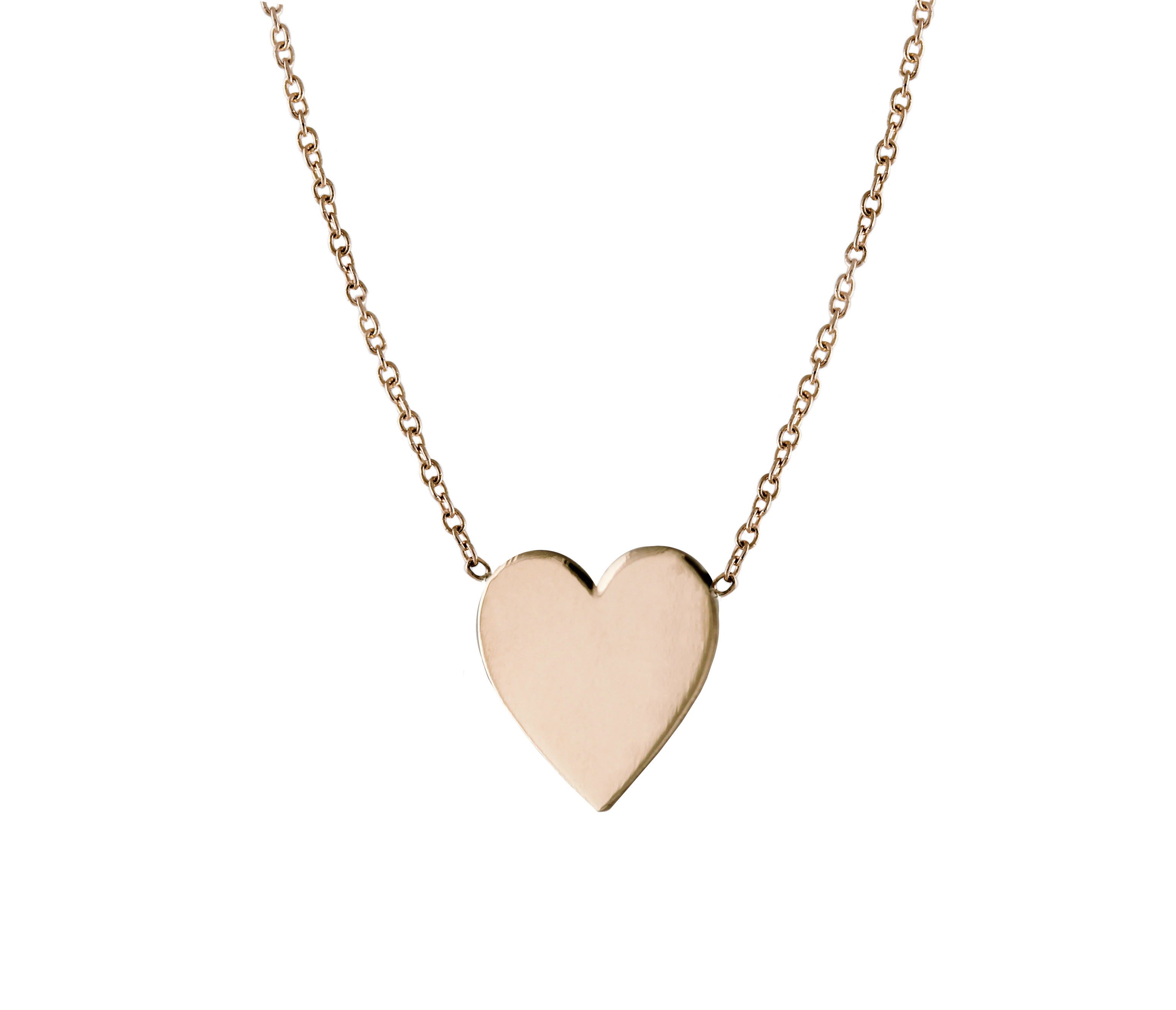 14K GRANDE HEART NECKLACE