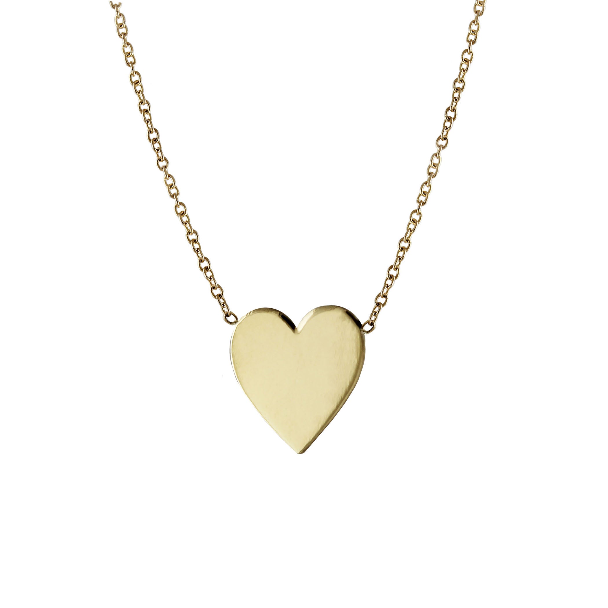 14K GRANDE HEART NECKLACE
