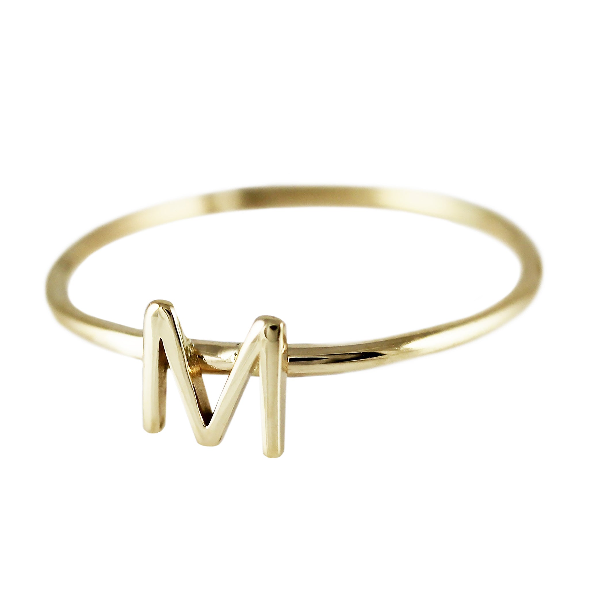 14K INITIAL RING