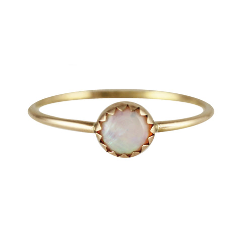 5 SMALL ROUND OPAL RING