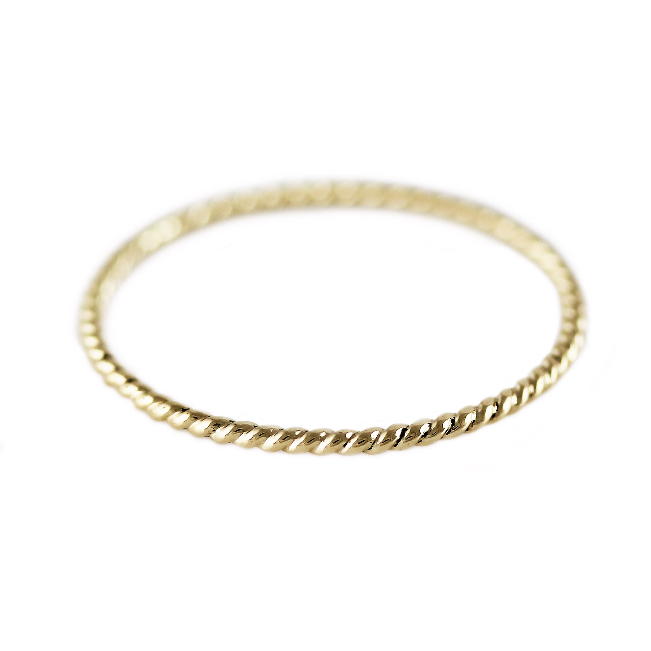 14K GOLD ROPE RING