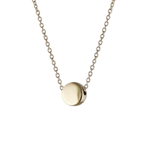 14K TURQUOISE ENAMEL STATION BEAD NECKLACE