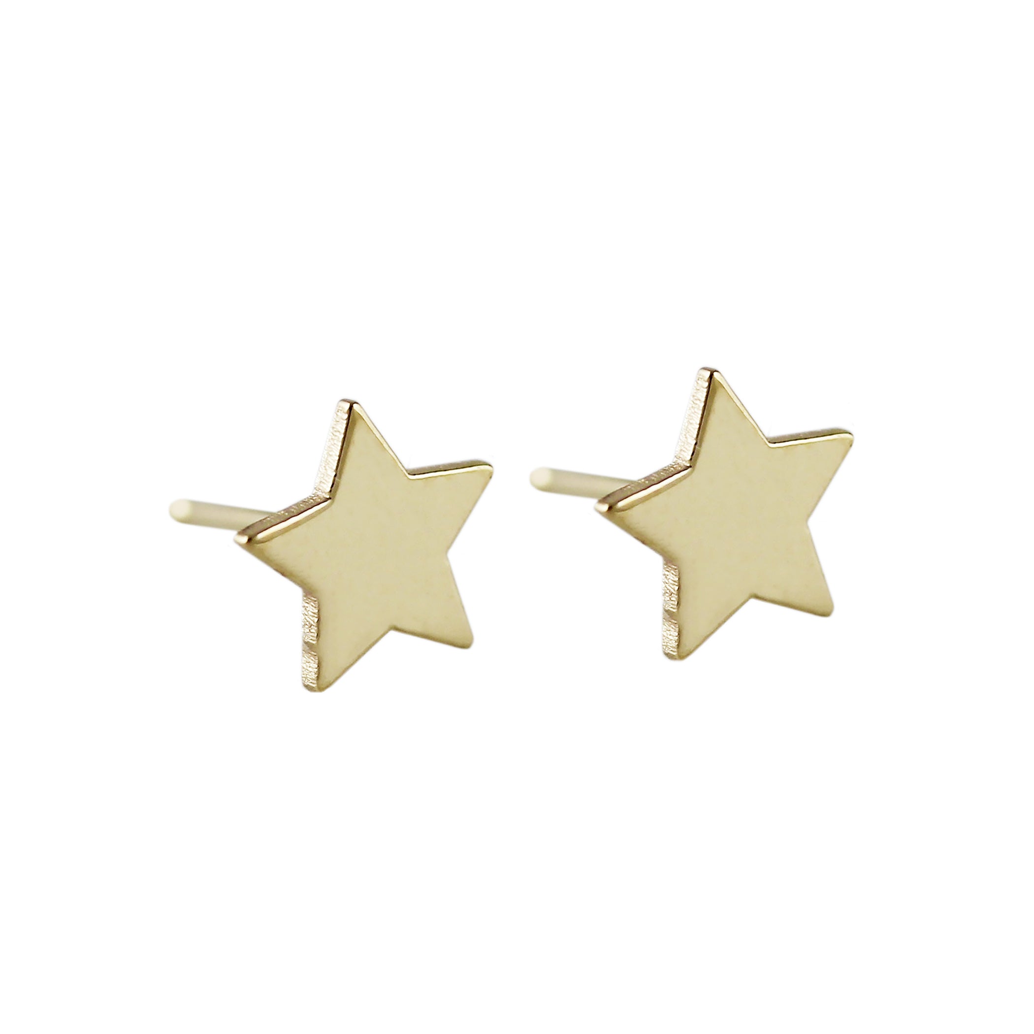 14K STAR STUDS
