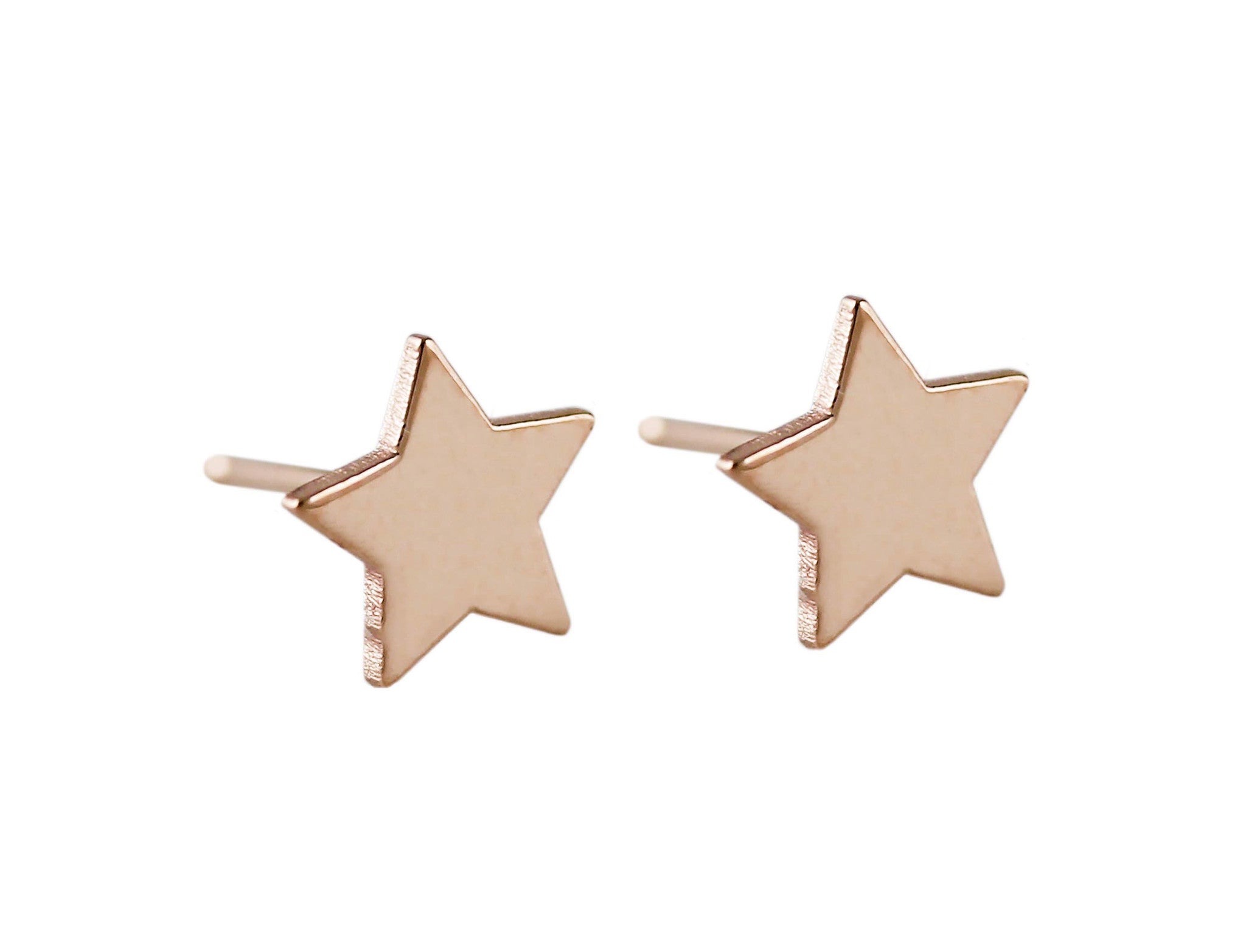 14K STAR STUDS
