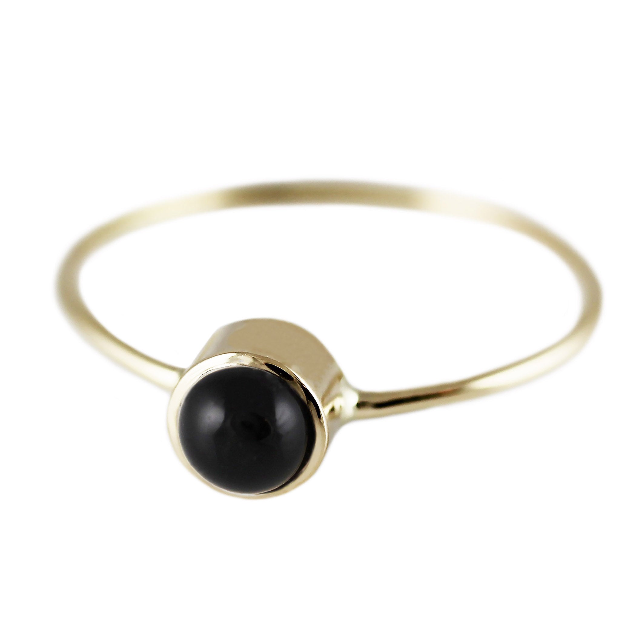 14K TAMARA ONYX RING