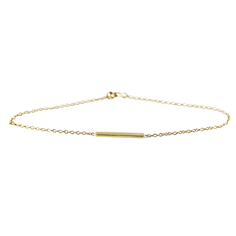 14K MOON WITH DIAMOND BRACELET