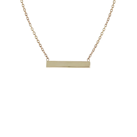 LONG WHITE DIAMONDS BAR NECKLACE