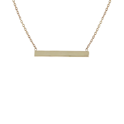LONG WHITE DIAMONDS BAR NECKLACE