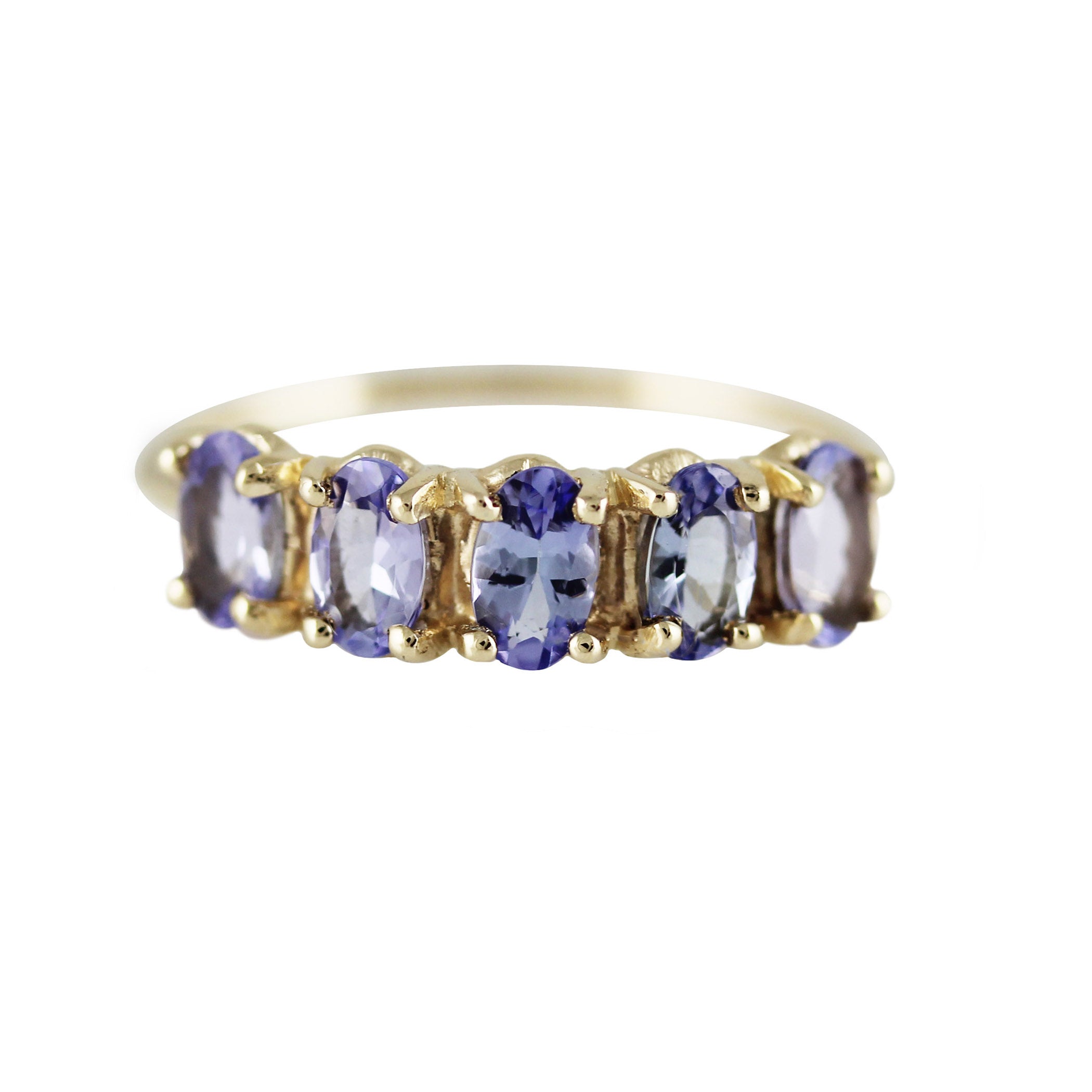 5 OVAL TANZANITE RING
