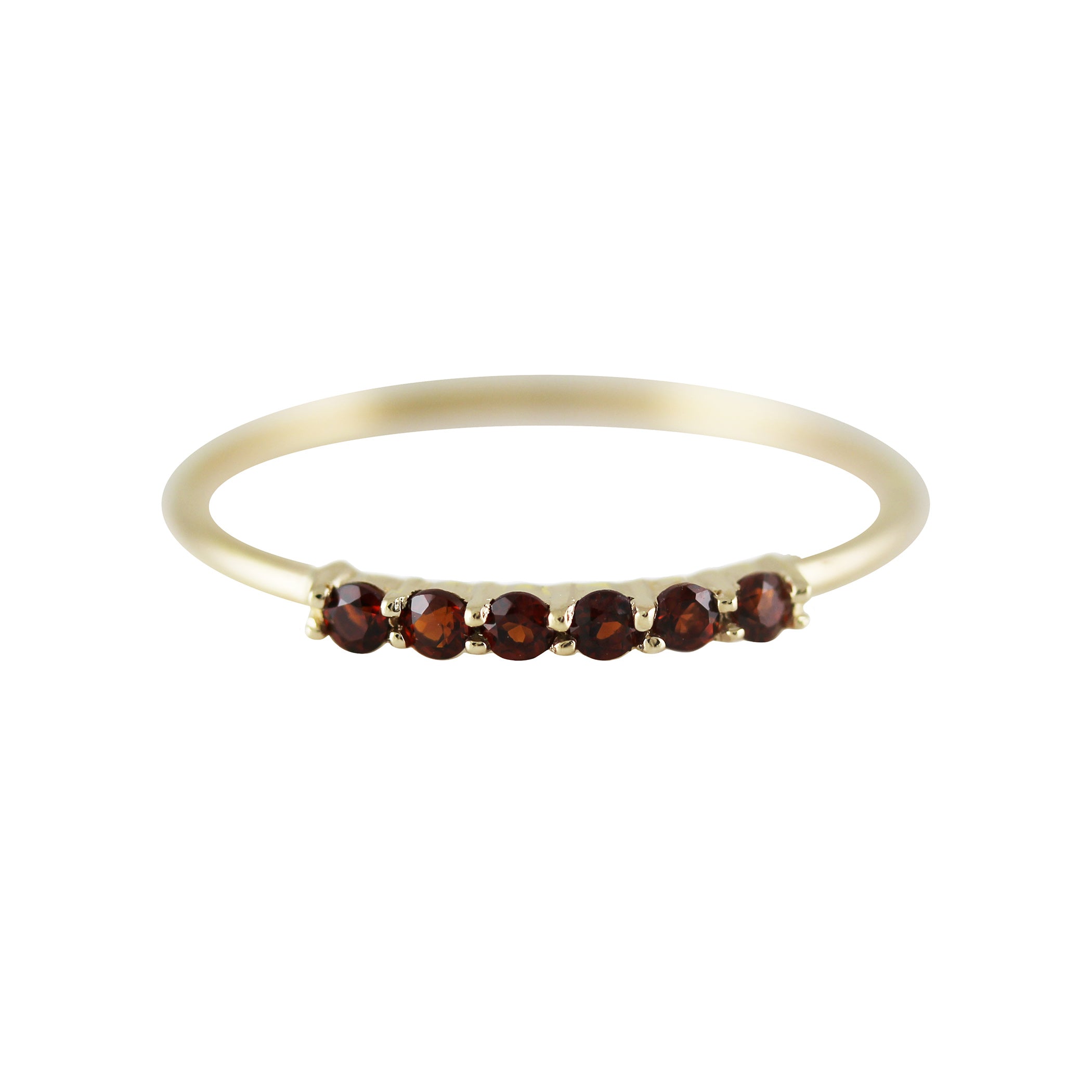 6 PRONG GARNET RING