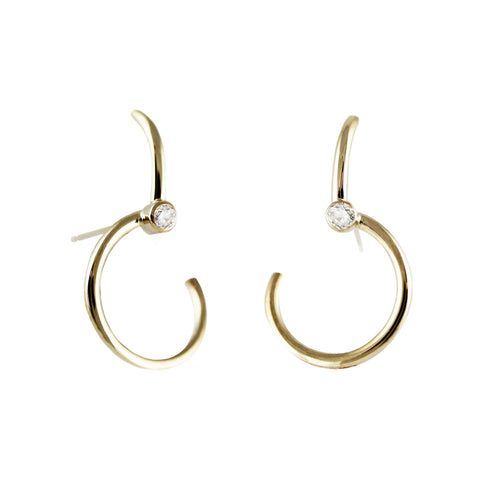 14K BOX CHAIN THREADER EARRINGS