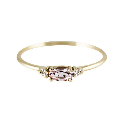 THREE SQUARES EMERALD RING