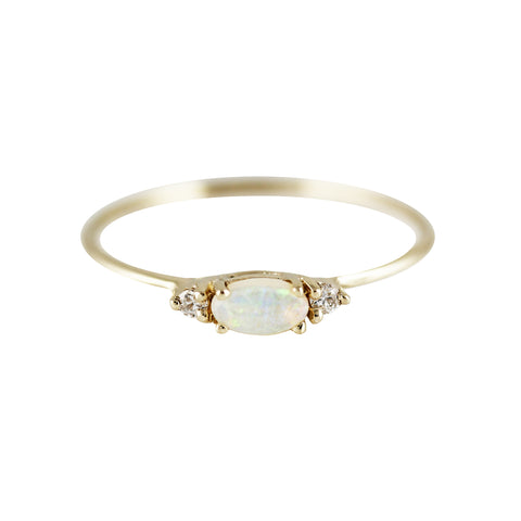 DUOPLO OPAL WITH DIAMOND RING