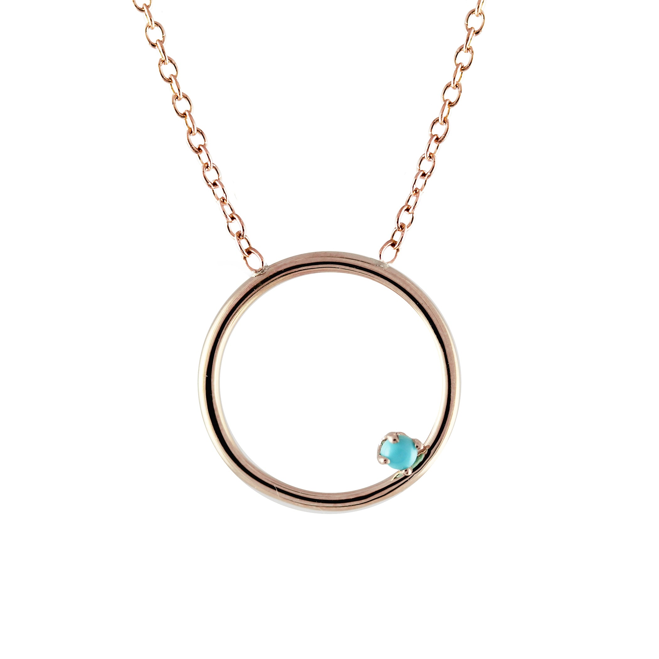 14K AZALEA TURQUOISE  NECKLACE