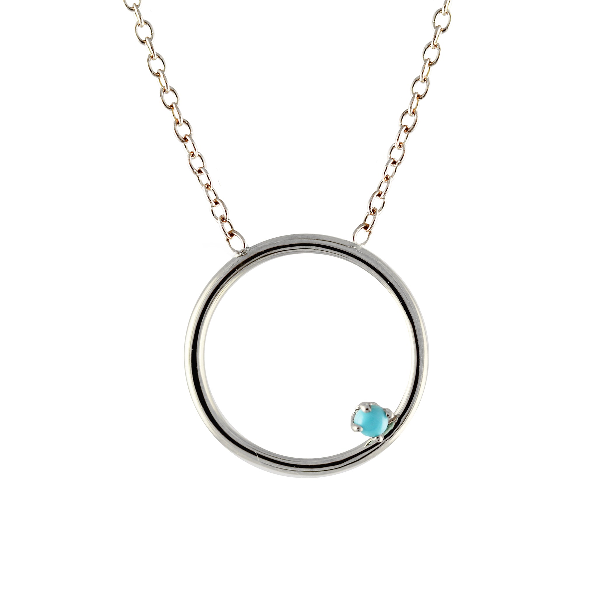 14K AZALEA TURQUOISE  NECKLACE