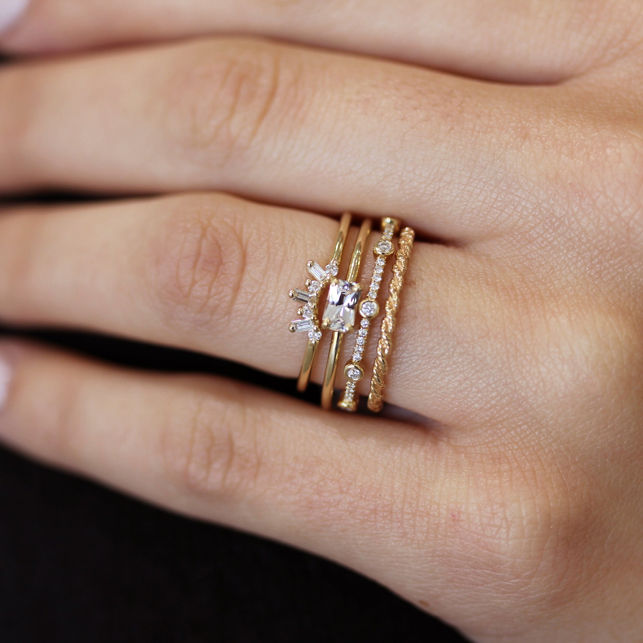 14K MARINE ROPE RING