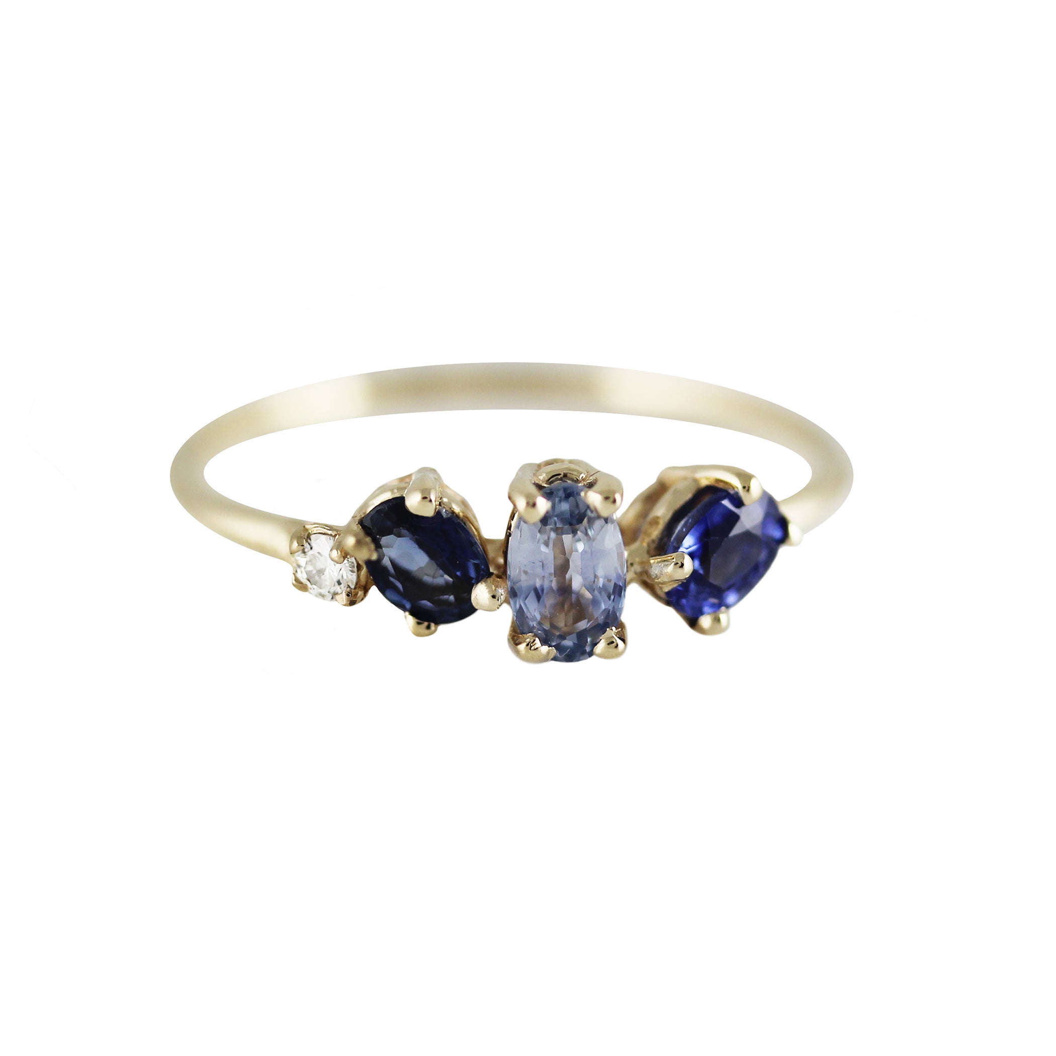 LAGOON SAPPHIRE WITH DIAMOND