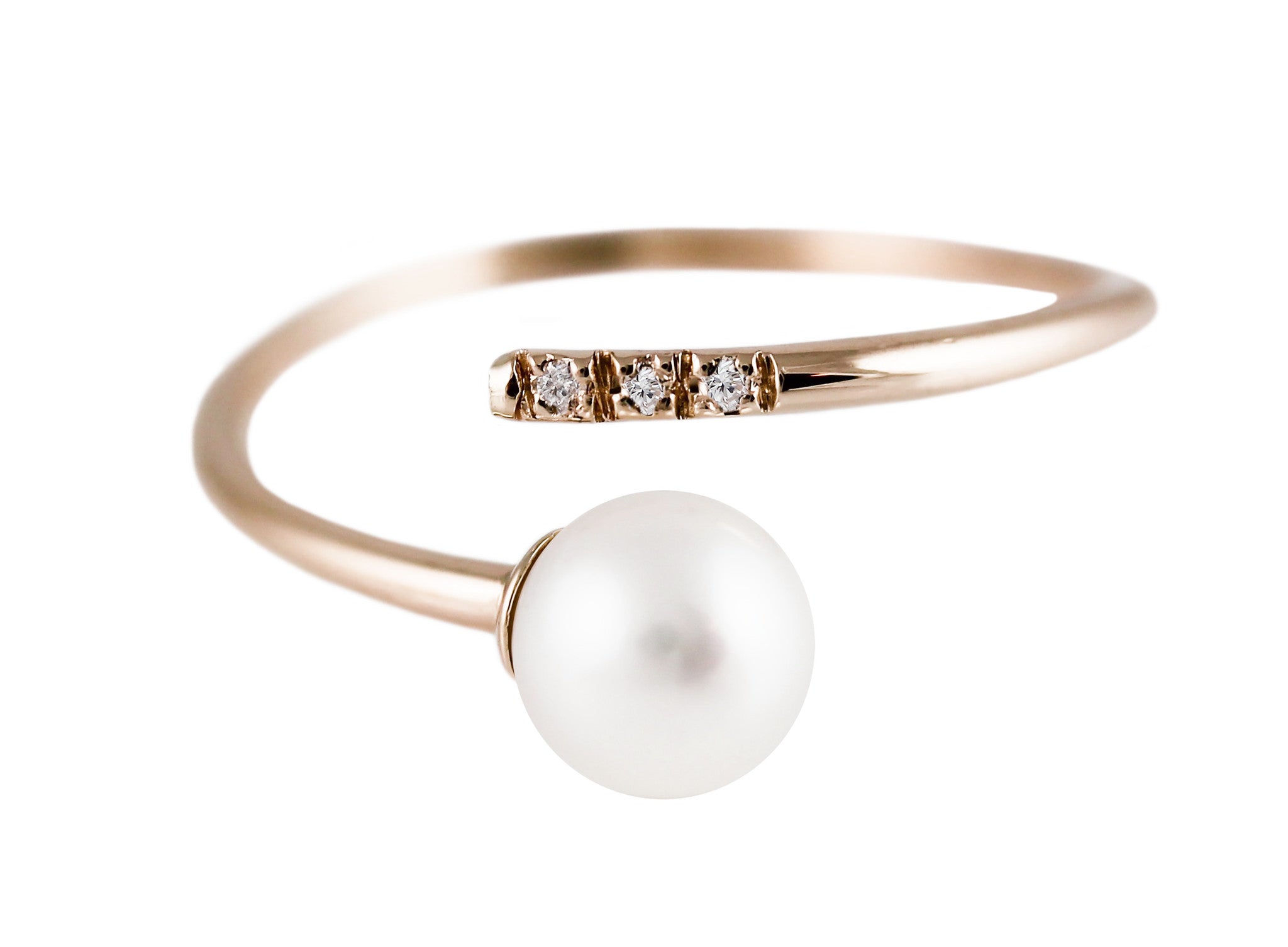 BYPASS PERLE WITH PAVE RING