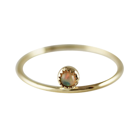 DUOPLO OPAL WITH DIAMOND RING