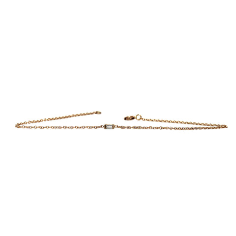 14K LARGE BEZEL SET SAPPHIRE BRACELET