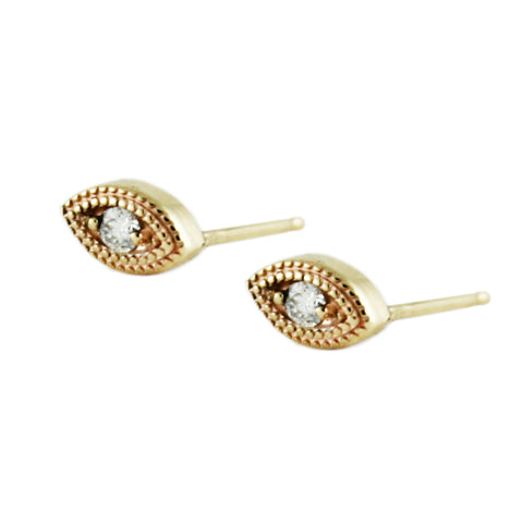 SLIP ON OPAL SILVER STUDS