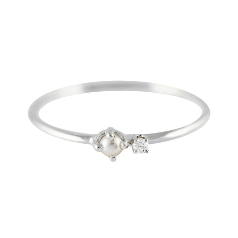 KAYLEE WHITE TOPAZ SILVER RING