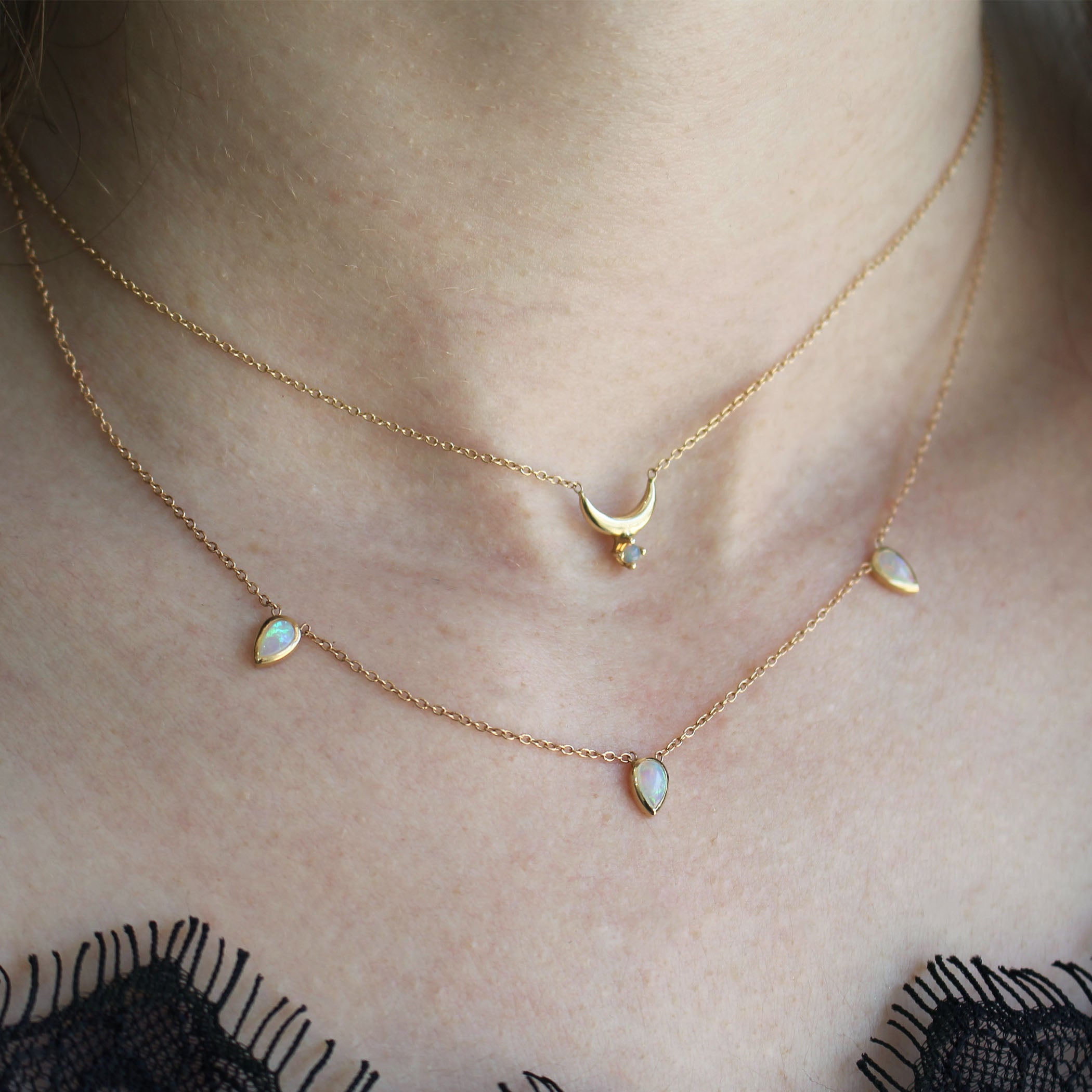 ECLIPSE LUNAR OPAL NECKLACE