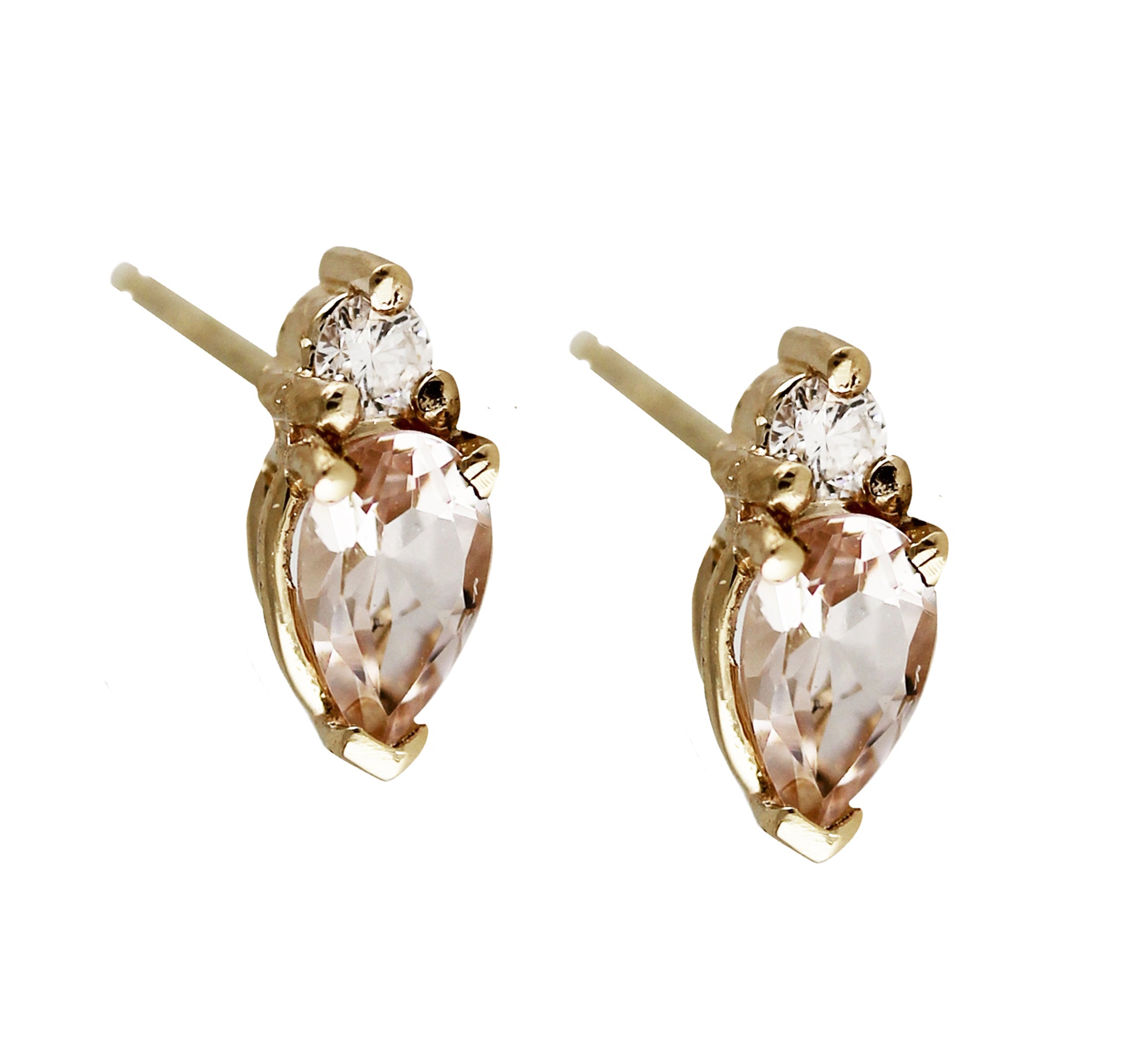 EMILIA MORGANITE STUDS