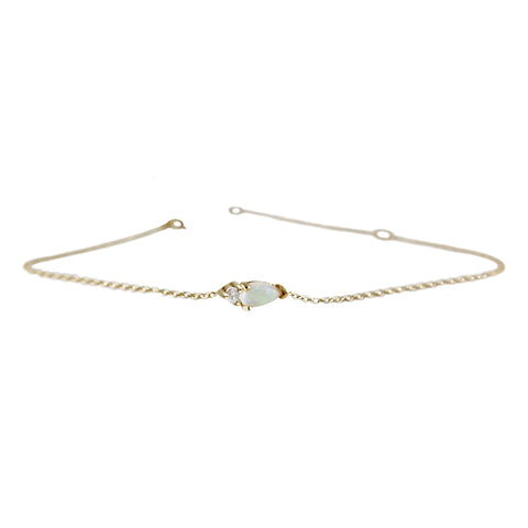 14K STATION ENAMEL BRACELET