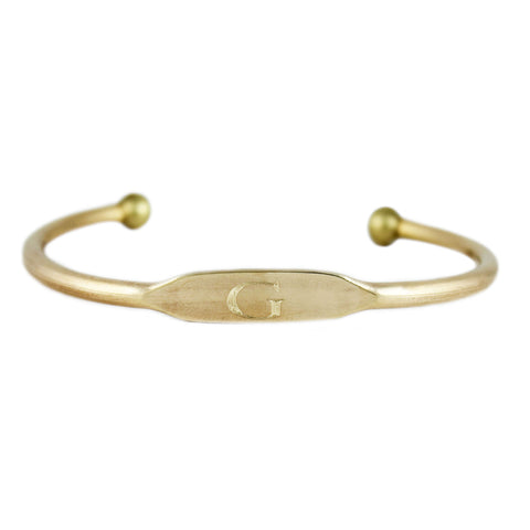 SILVER INITIAL RING