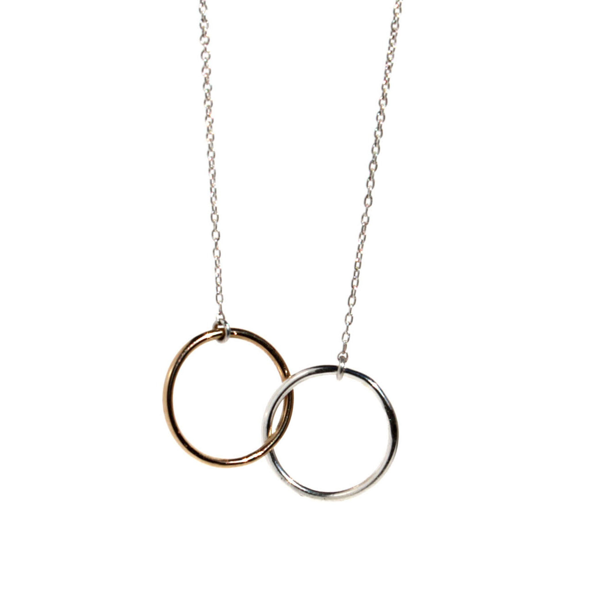 SILVER AND GOLD NECKLACE